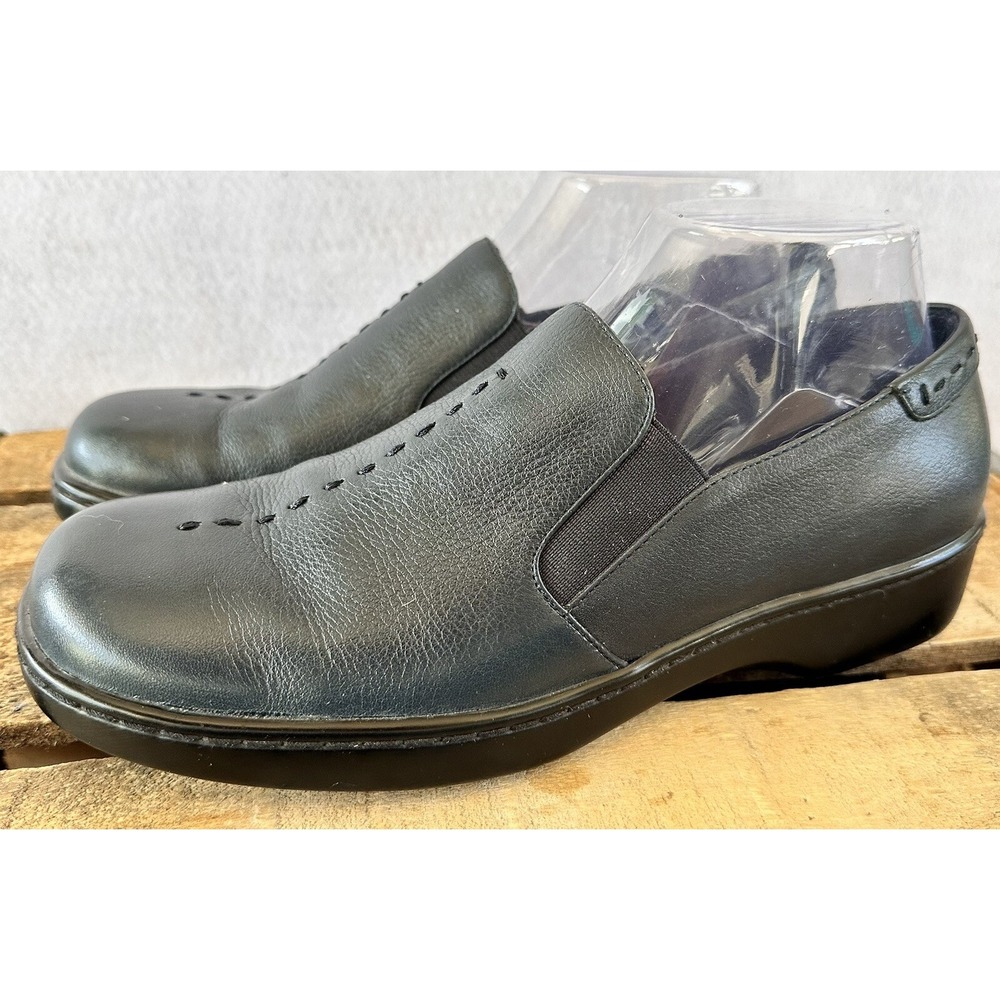 Naturalizer Blue Leather Flats Comfort Slip On Women's Sz 9